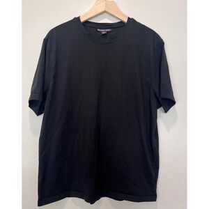 Michael Kors Mens T Shirt Black Short Sleeve Crew Neck Basic‎ Logo XL